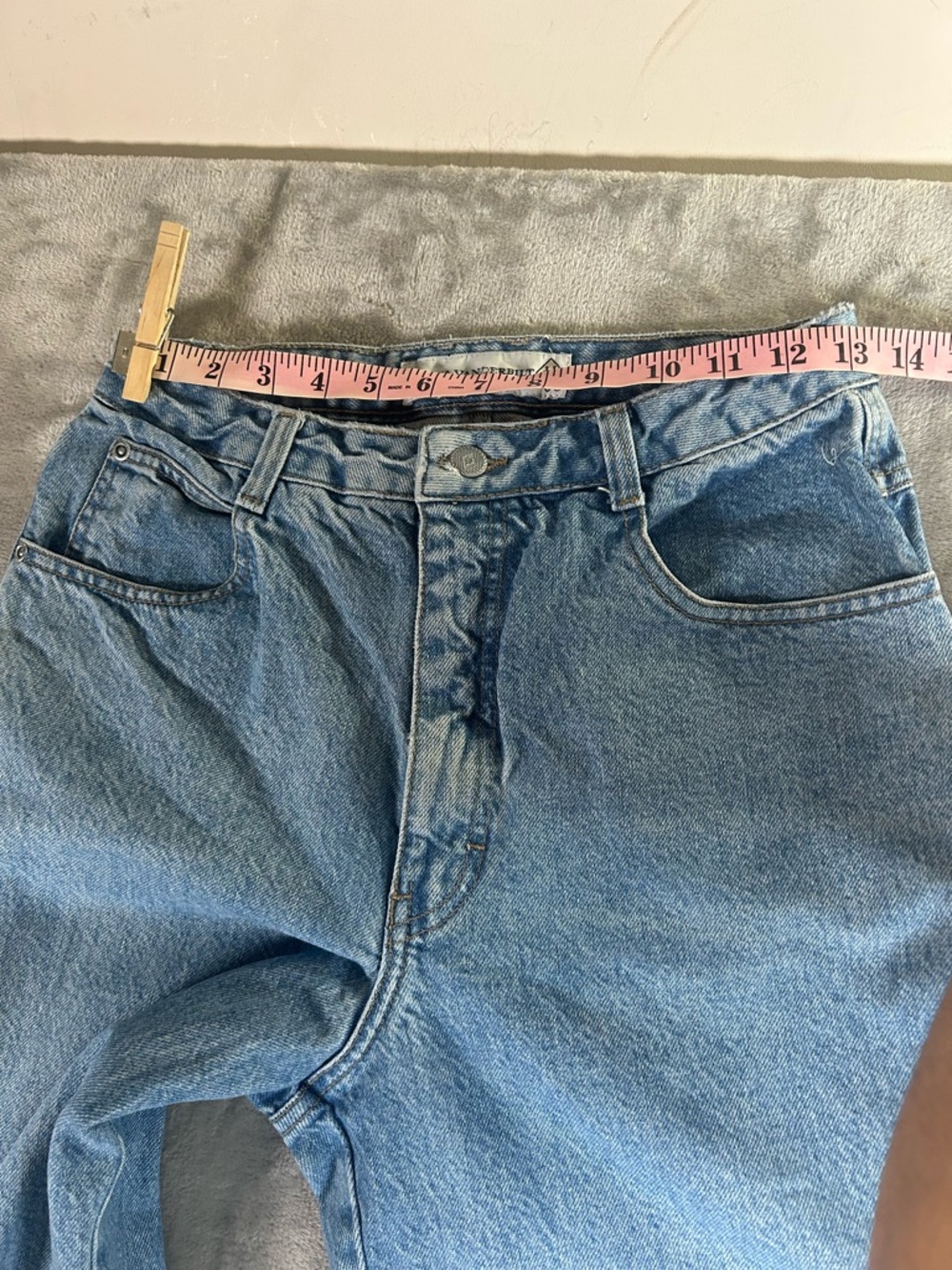 Gloria Vanderbilt High-Rise straight leg Blue Denim Jeans - Picture 12 of 14